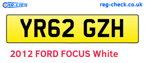 YR62GZH are the vehicle registration plates.