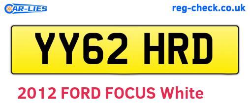 YY62HRD are the vehicle registration plates.