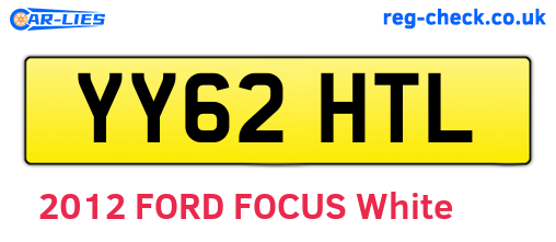 YY62HTL are the vehicle registration plates.