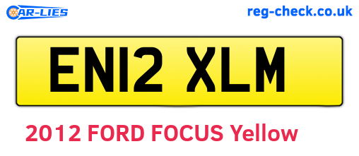 EN12XLM are the vehicle registration plates.