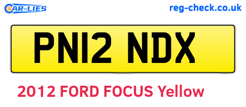PN12NDX are the vehicle registration plates.