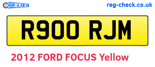 R900RJM are the vehicle registration plates.