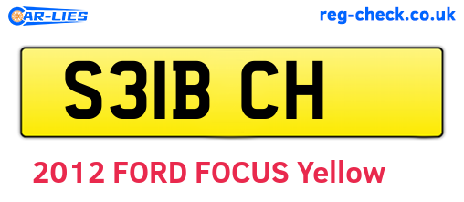 S31BCH are the vehicle registration plates.