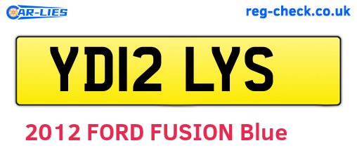 YD12LYS are the vehicle registration plates.