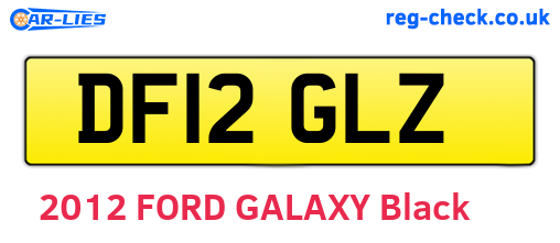 DF12GLZ are the vehicle registration plates.