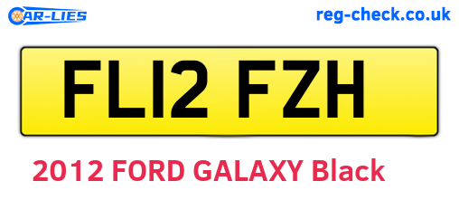 FL12FZH are the vehicle registration plates.