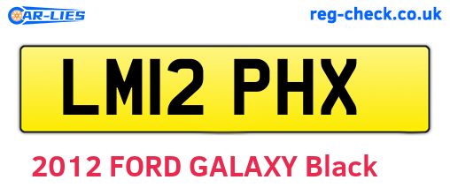LM12PHX are the vehicle registration plates.