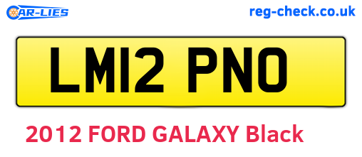 LM12PNO are the vehicle registration plates.