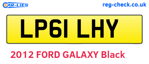 LP61LHY are the vehicle registration plates.