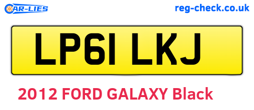 LP61LKJ are the vehicle registration plates.