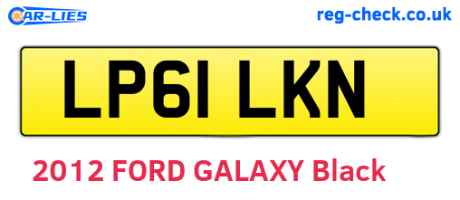 LP61LKN are the vehicle registration plates.