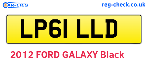 LP61LLD are the vehicle registration plates.