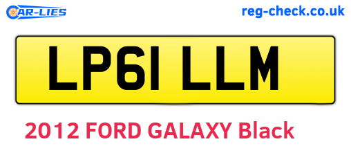 LP61LLM are the vehicle registration plates.