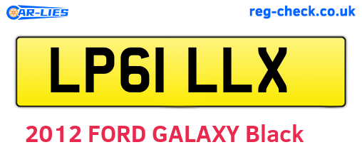 LP61LLX are the vehicle registration plates.