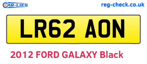 LR62AON are the vehicle registration plates.