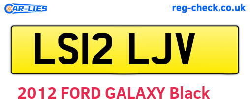 LS12LJV are the vehicle registration plates.