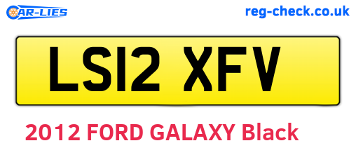LS12XFV are the vehicle registration plates.