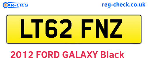 LT62FNZ are the vehicle registration plates.