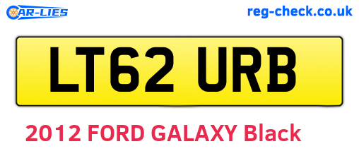 LT62URB are the vehicle registration plates.