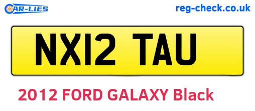 NX12TAU are the vehicle registration plates.