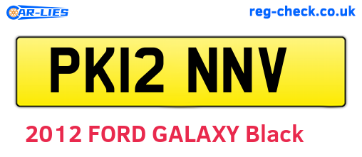 PK12NNV are the vehicle registration plates.