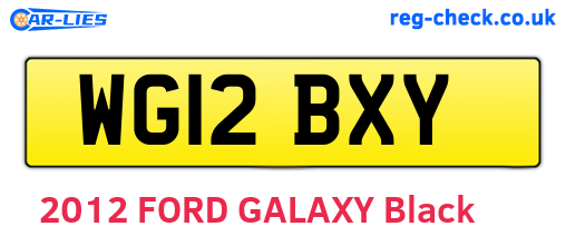 WG12BXY are the vehicle registration plates.