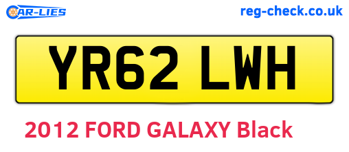YR62LWH are the vehicle registration plates.