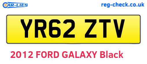 YR62ZTV are the vehicle registration plates.