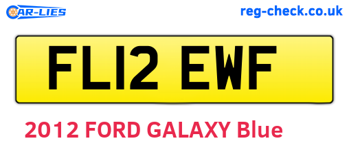 FL12EWF are the vehicle registration plates.
