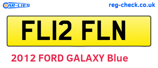 FL12FLN are the vehicle registration plates.