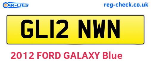 GL12NWN are the vehicle registration plates.