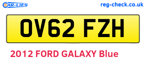 OV62FZH are the vehicle registration plates.
