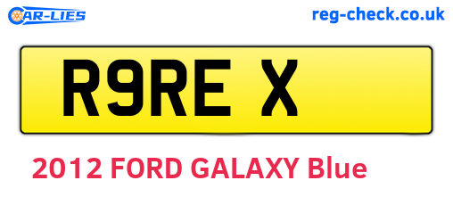 R9REX are the vehicle registration plates.