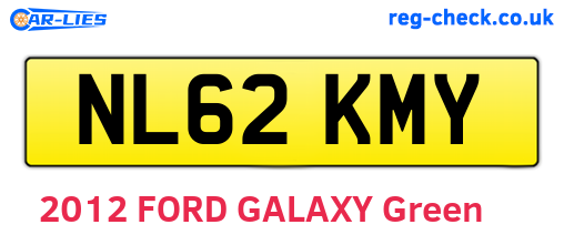 NL62KMY are the vehicle registration plates.