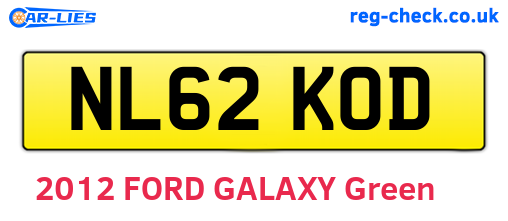 NL62KOD are the vehicle registration plates.
