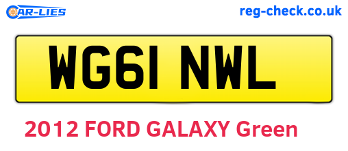 WG61NWL are the vehicle registration plates.