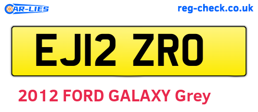 EJ12ZRO are the vehicle registration plates.