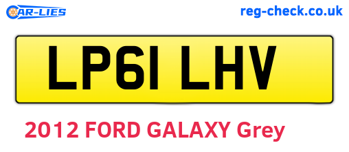LP61LHV are the vehicle registration plates.