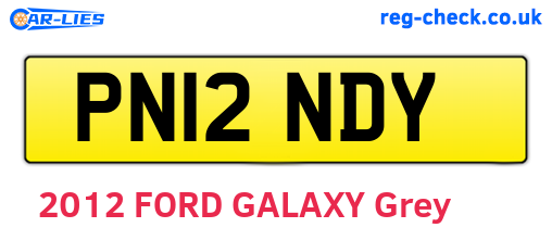 PN12NDY are the vehicle registration plates.