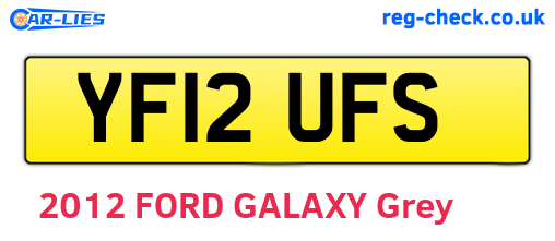 YF12UFS are the vehicle registration plates.