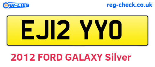 EJ12YYO are the vehicle registration plates.