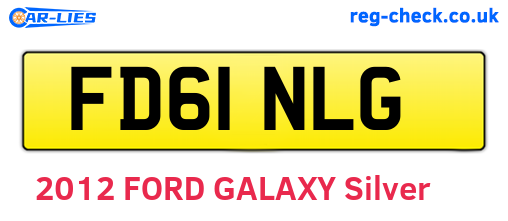 FD61NLG are the vehicle registration plates.