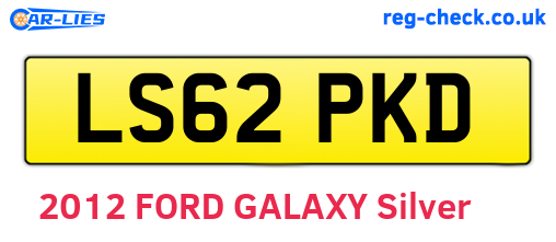 LS62PKD are the vehicle registration plates.