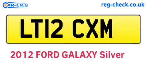 LT12CXM are the vehicle registration plates.