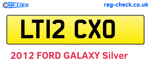 LT12CXO are the vehicle registration plates.