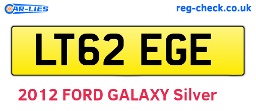 LT62EGE are the vehicle registration plates.