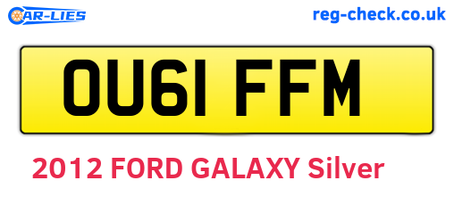 OU61FFM are the vehicle registration plates.