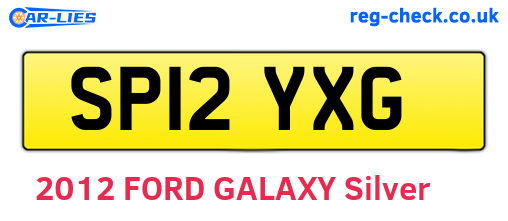 SP12YXG are the vehicle registration plates.