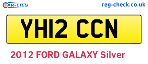 YH12CCN are the vehicle registration plates.