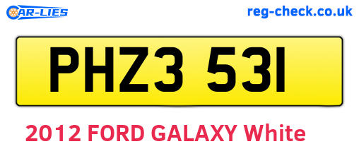 PHZ3531 are the vehicle registration plates.
